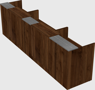 Long reception desk