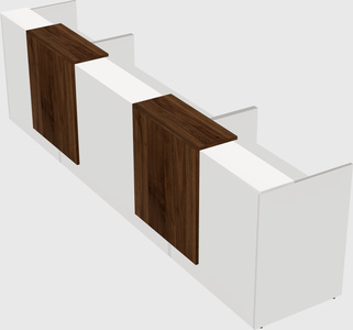 Long reception desk