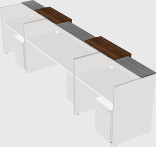 Long reception desk