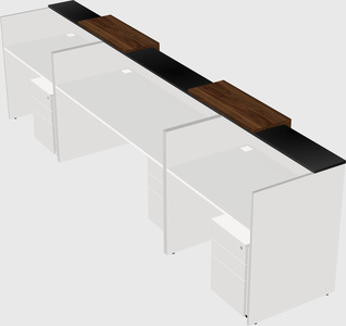 Long reception desk