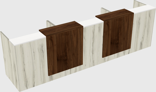Long reception desk