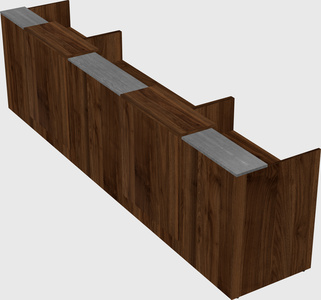 Long reception desk