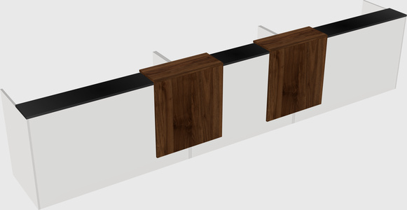 Long reception desk