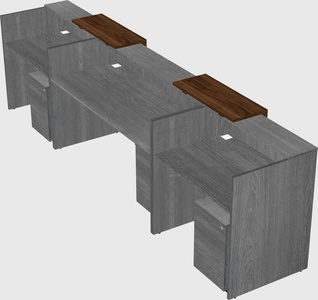 Long reception desk