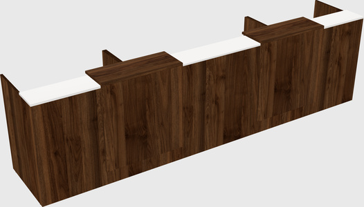 Long reception desk