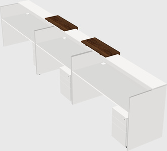 Long reception desk