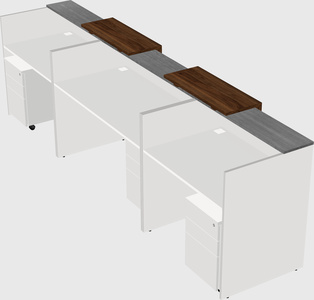Long reception desk