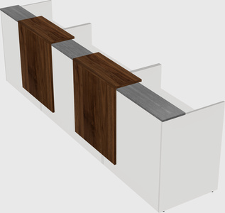 Long reception desk