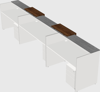 Long reception desk