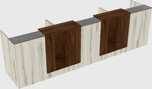 Long reception desk
