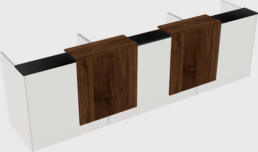 Long reception desk