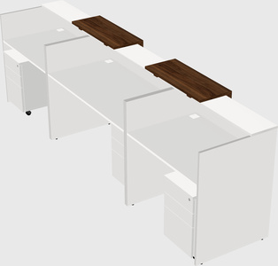 Long reception desk
