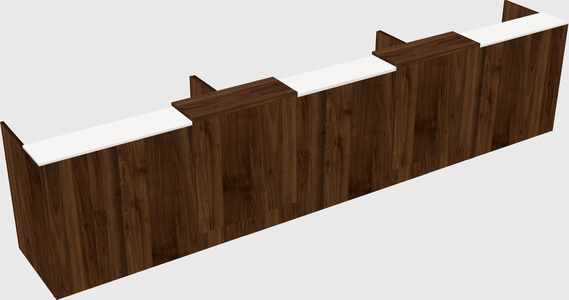 Long reception desk