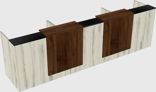 Long reception desk