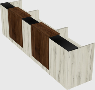 Long reception desk