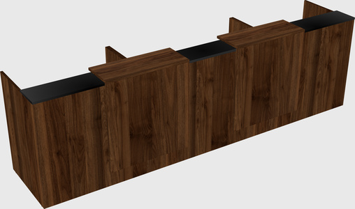 Long reception desk