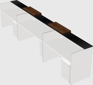 Long reception desk