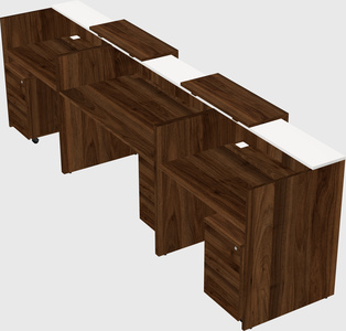Long reception desk