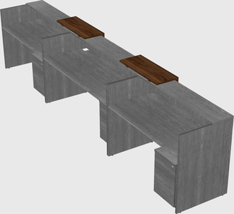 Long reception desk