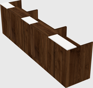Long reception desk