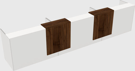 Long reception desk