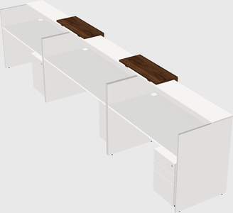 Long reception desk