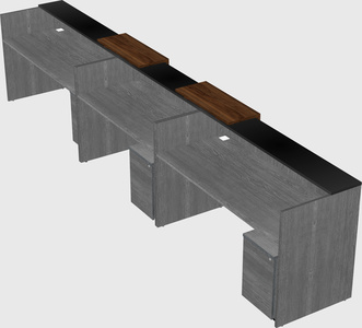 Long reception desk