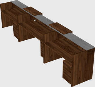 Long reception desk