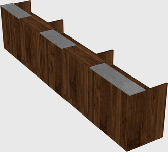 Long reception desk