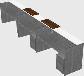 Long reception desk