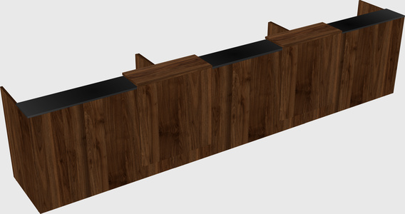 Long reception desk