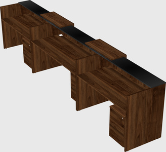 Long reception desk