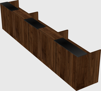 Long reception desk