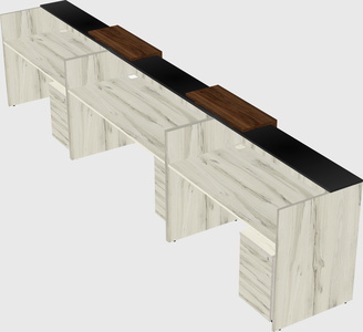 Long reception desk