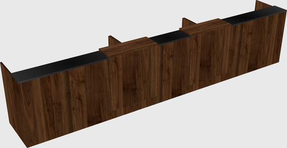 Long reception desk