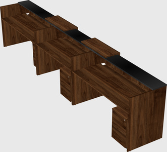 Long reception desk