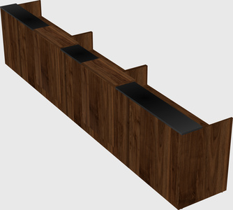 Long reception desk
