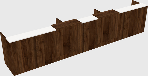 Long reception desk