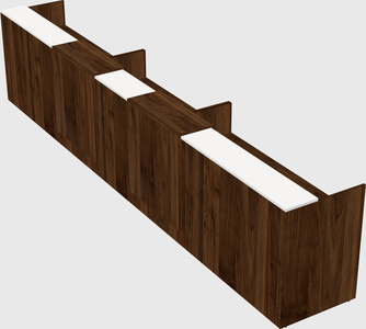 Long reception desk