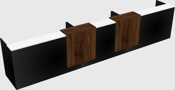 Long reception desk
