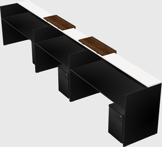 Long reception desk