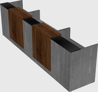 Long reception desk