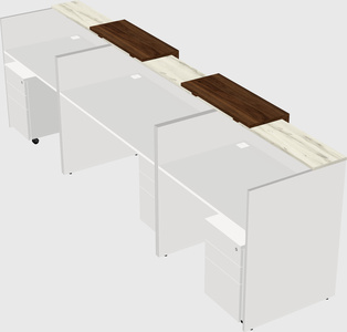 Long reception desk