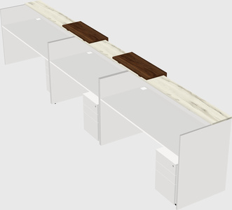 Long reception desk