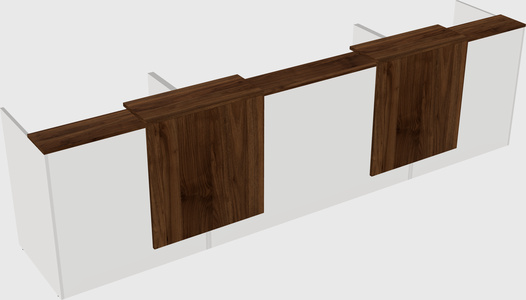 Long reception desk