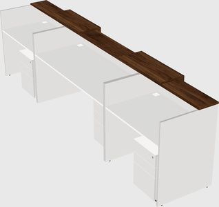 Long reception desk