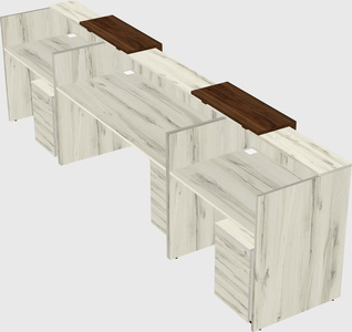 Long reception desk