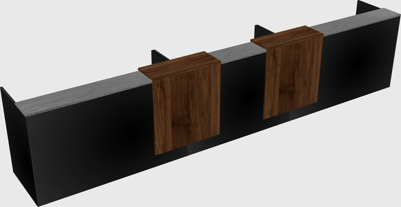 Long reception desk