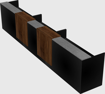 Long reception desk