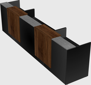 Long reception desk